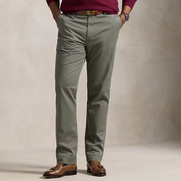 Polo Ralph Lauren Stretch Straight Fit Classic Gray Pants Size 40Wx32L NWT - Picture 1 of 7